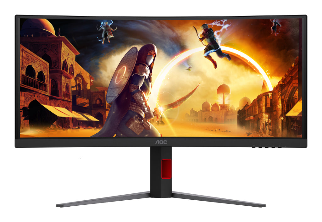 AOC G4 CU34G4CAP pantalla para PC 86,4 cm (34") 3440 x 1440 Pixeles UltraWide Quad HD LCD Negro, Rojo (6)