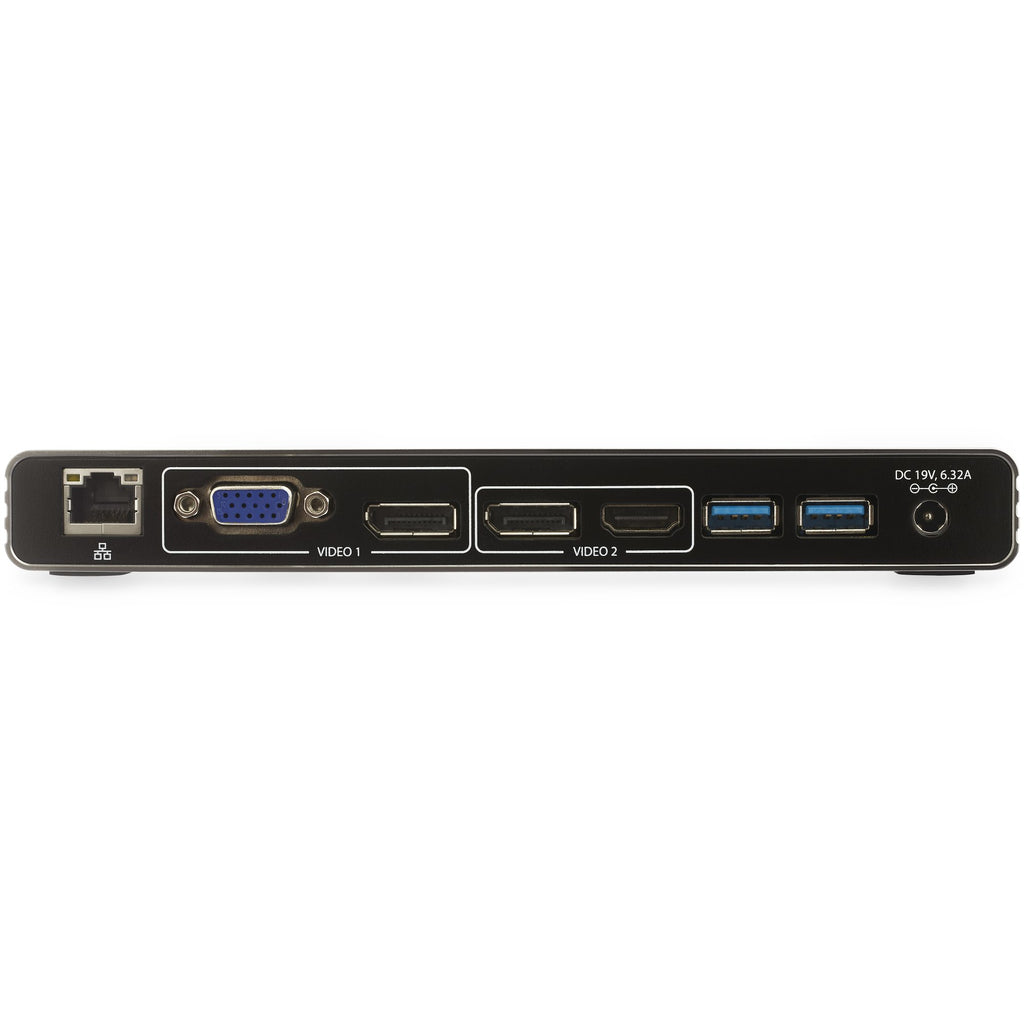 StarTech.com TB3DK2DHVUE base para portátil y replicador de puertos Alámbrico