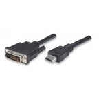 Techly ICOC-HDMI-D-018 adaptador de cable de vídeo 1,8 m DVI-D Negro (2)