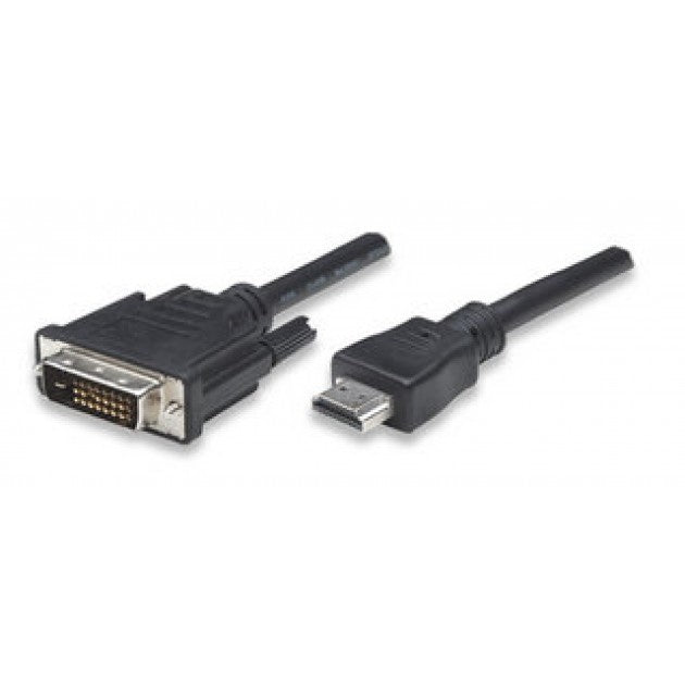 Techly ICOC-HDMI-D-018 adaptador de cable de vídeo 1,8 m DVI-D Negro (2)