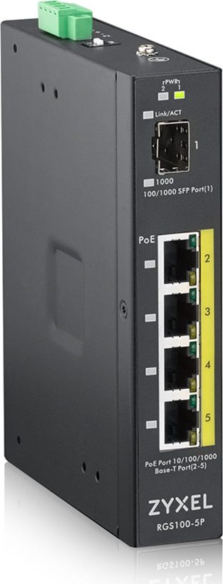 Switch Zyxel RGS100-5P 5 portas PoE (3)