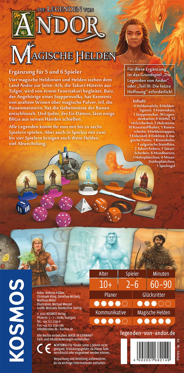 Kosmos Die Legenden von Andor - Magische Helden Juego de mesa Estrategia (2)