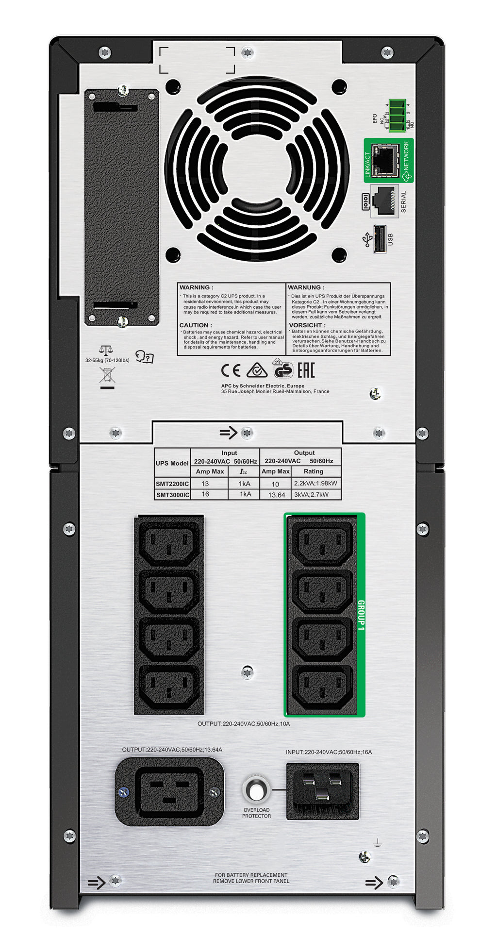 APC Smart-UPS 2200VA sistema de alimentación ininterrumpida (UPS) Línea interactiva 2,2 kVA 1980 W 9 salidas AC (3)