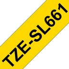 Brother TZE-SL661 cinta para impresora de etiquetas Negro sobre amarillo (2)