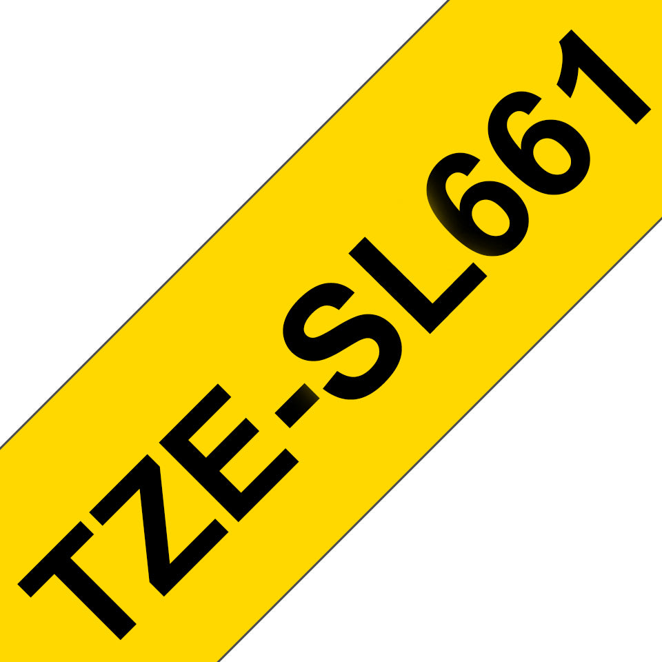Brother TZE-SL661 cinta para impresora de etiquetas Negro sobre amarillo (2)
