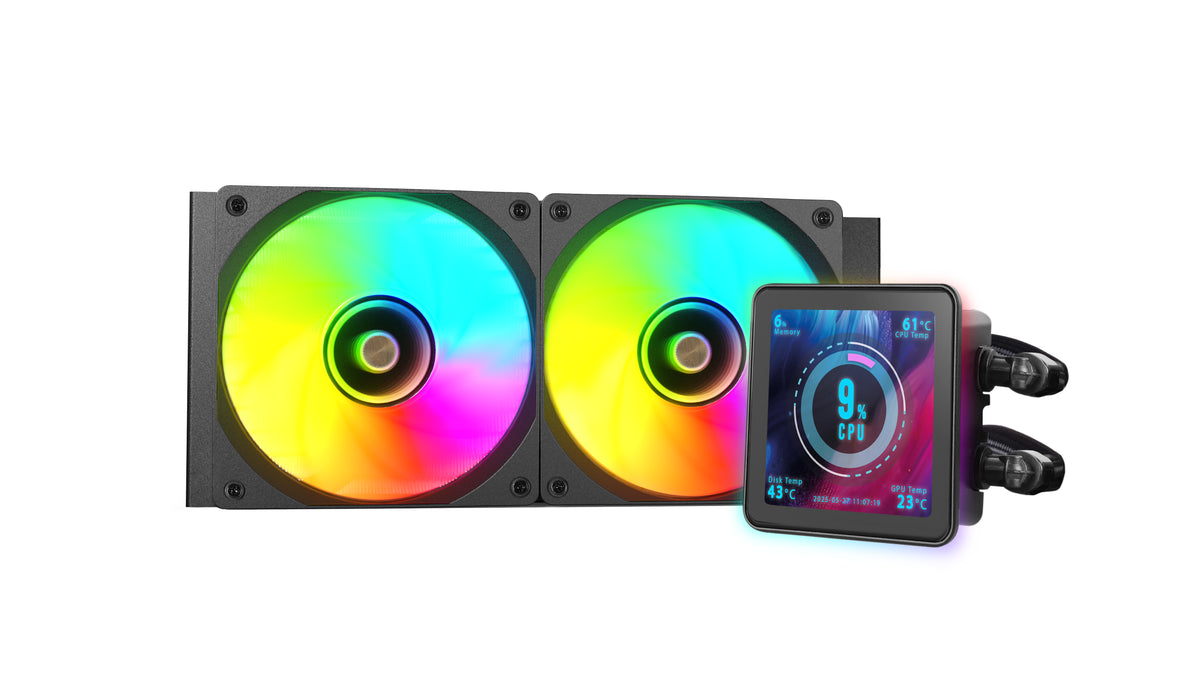 Mars Gaming ML-VISIONPRO240 Procesador Sistema de refrigeración líquida todo en uno 12 cm Negro 1 pieza(s) (5)