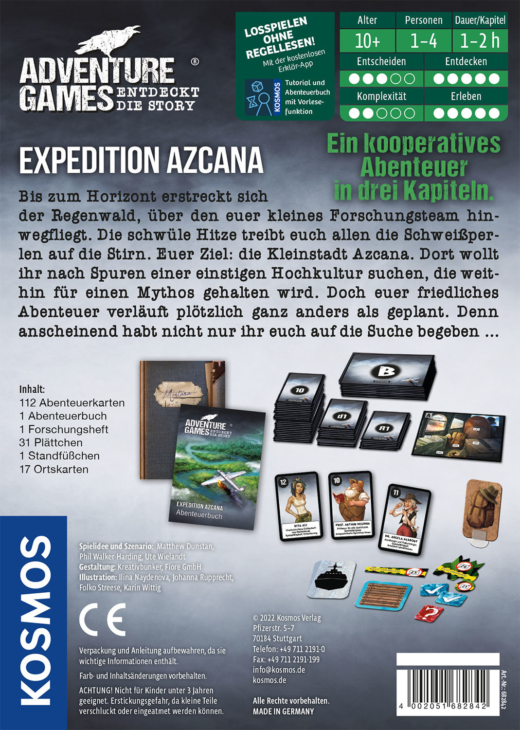 Kosmos Adventure Games - Expedition Azcana Juego de mesa Viaje/aventura (2)