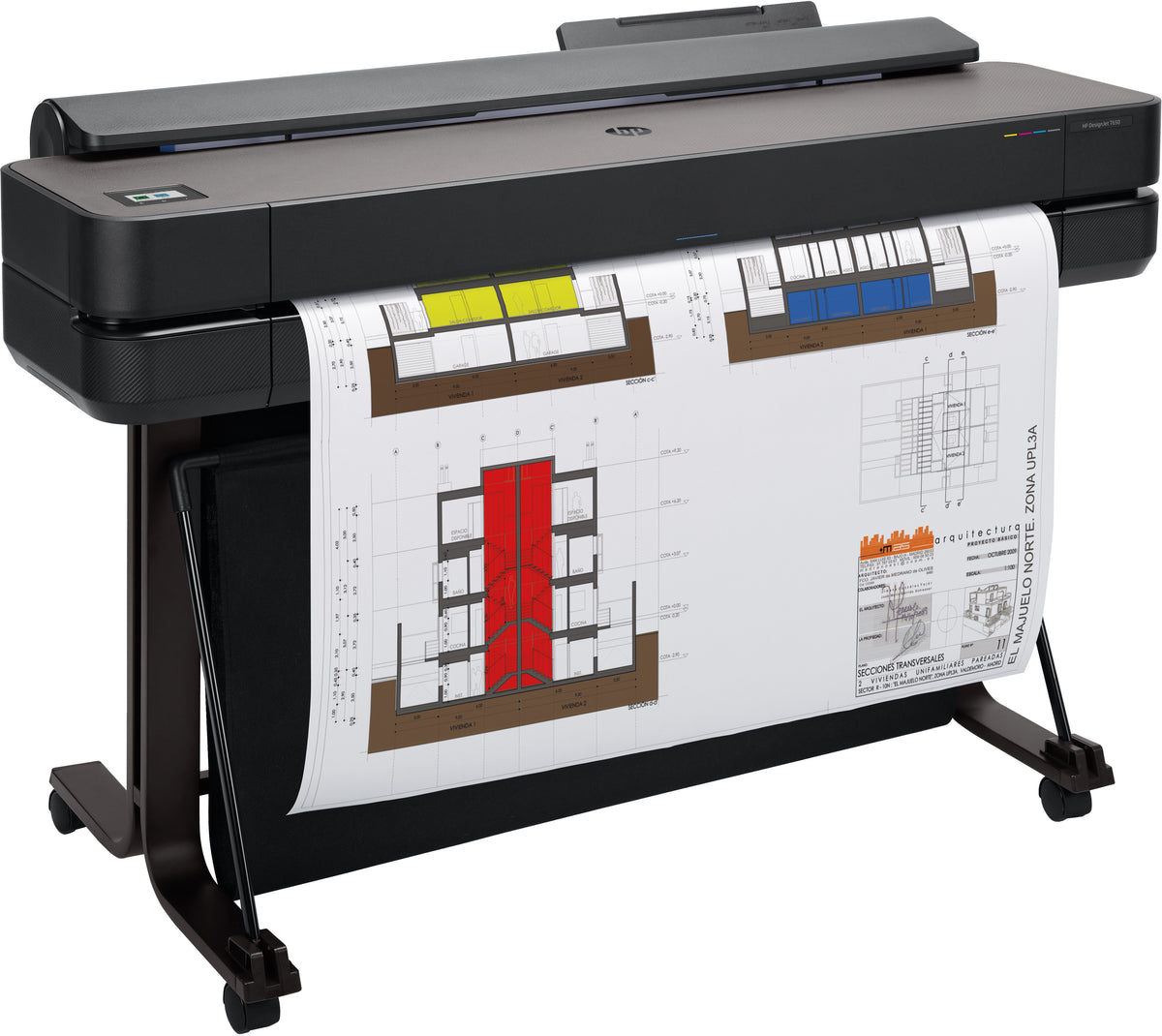 HP Designjet T650 36-in Printer impresora de gran formato Wifi Inyección de tinta térmica Color 2400 x 1200 DPI A0 (841 x 1189 mm) Ethernet (4)
