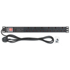 Intellinet 715195 unidad de distribución de energía (PDU) 6 salidas AC 1U Negro, Blanco (6)