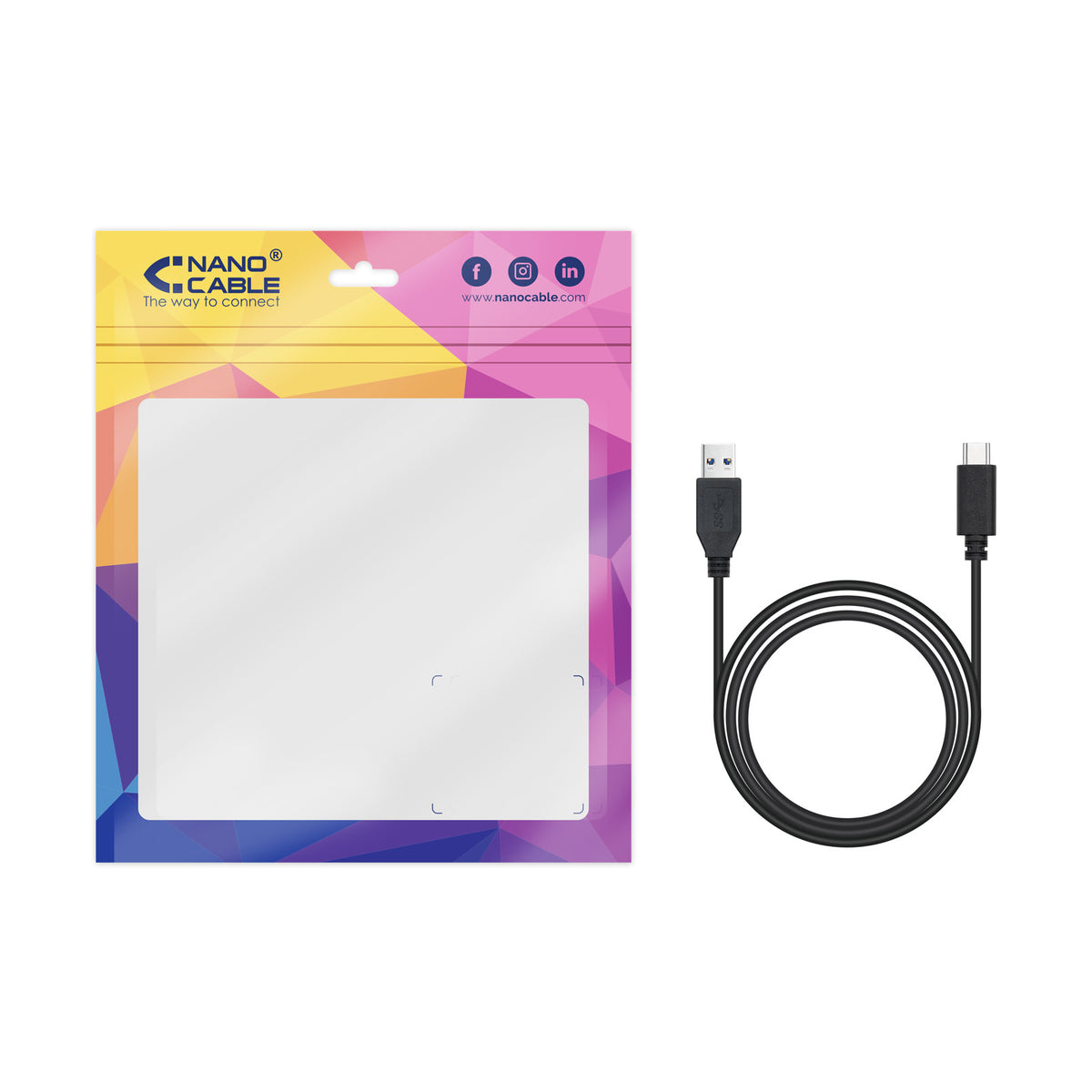 Nanocable 10.01.4001-L150 cable USB USB 3.2 Gen 2 (3.1 Gen 2) 1,5 m USB A USB C 10 Gbit/s (5)