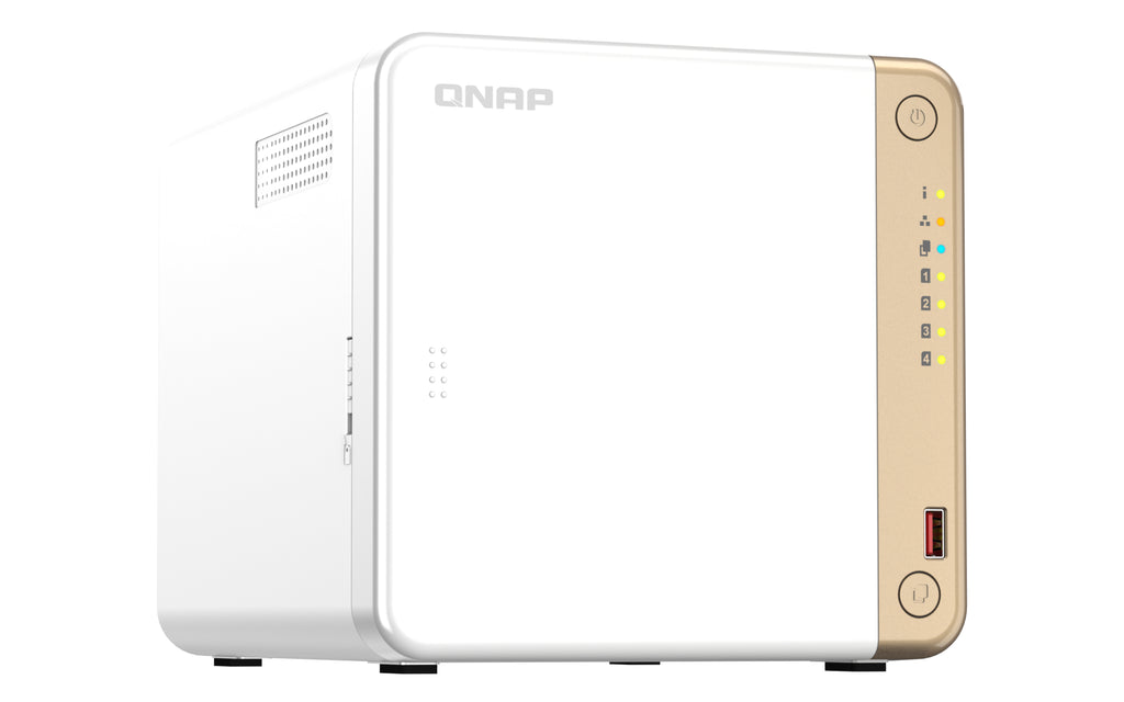 QNAP TS-462-2G servidor de almacenamiento NAS Torre Intel® Celeron® N4505 2 GB DDR4 0 TB QNAP QTS Blanco (3)