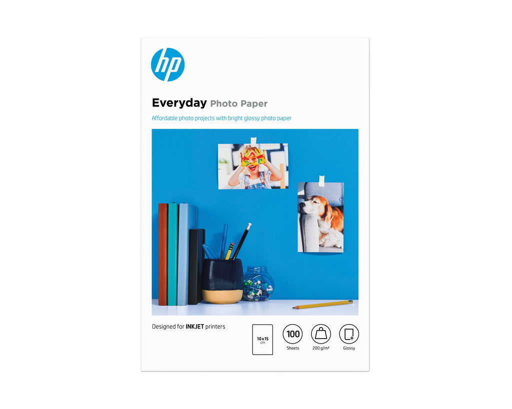 HP Everyday Glossy Photo Paper-100 sht/10 x 15 cm (2)
