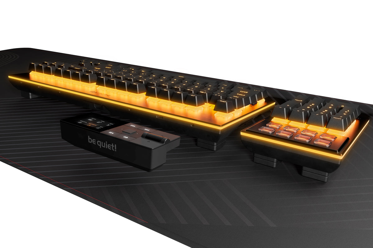 be quiet! Dark Mount Silent Linear UK ISO teclado Juego USB QWERTY Inglés del Reino Unido Negro (4)