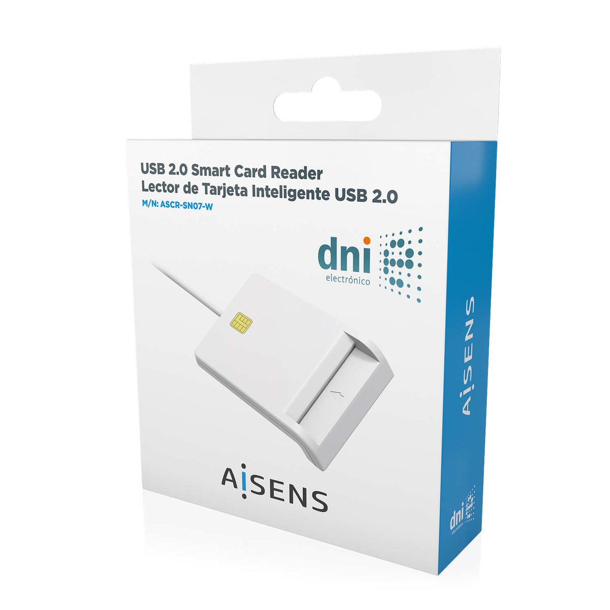 AISENS ASCR-SN07-W lector de tarjeta inteligente Interior USB USB 2.0 (7)