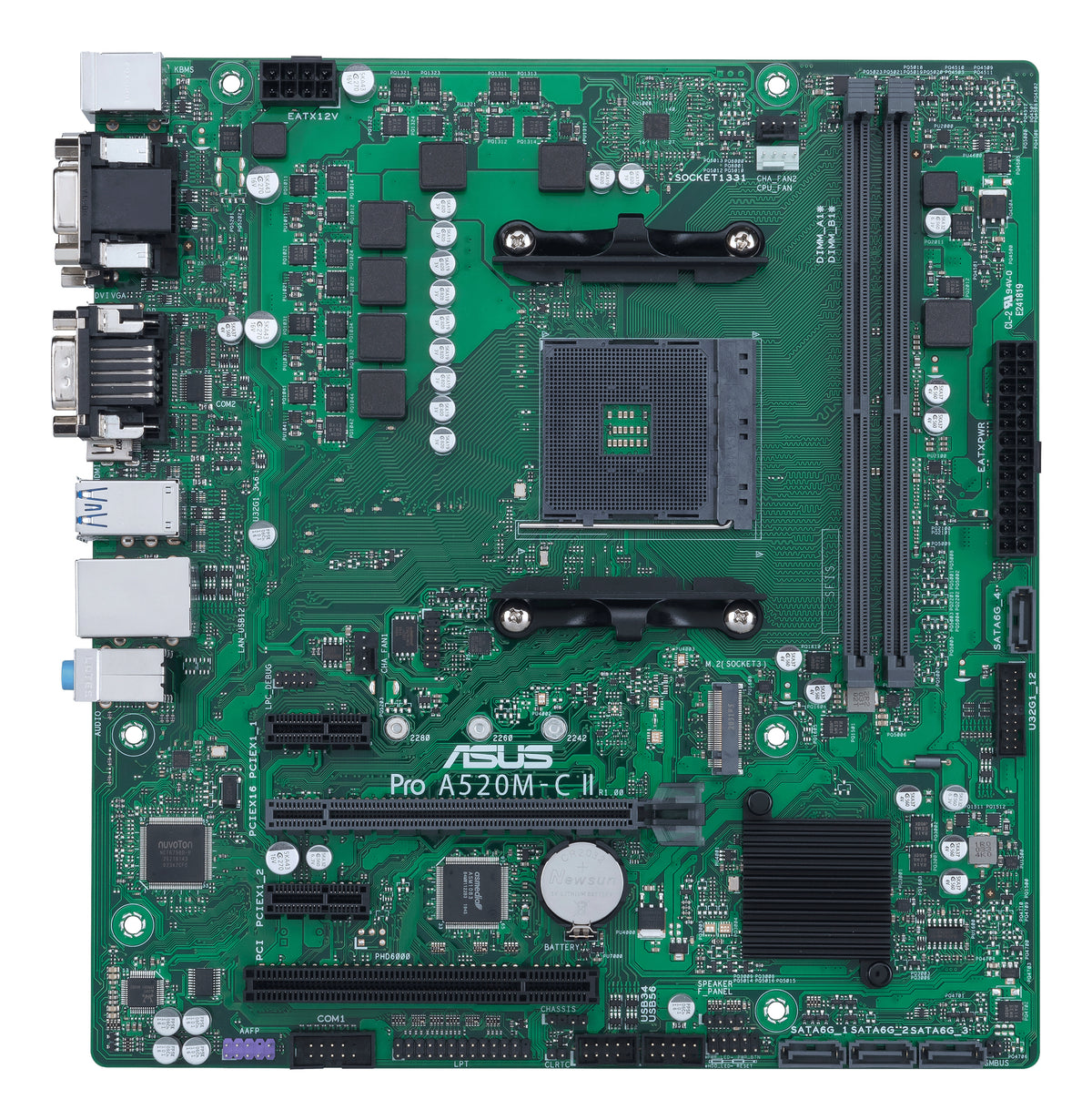 ASUS PRO A520M-C II/CSM AMD A520 Zócalo AM4 micro ATX (3)