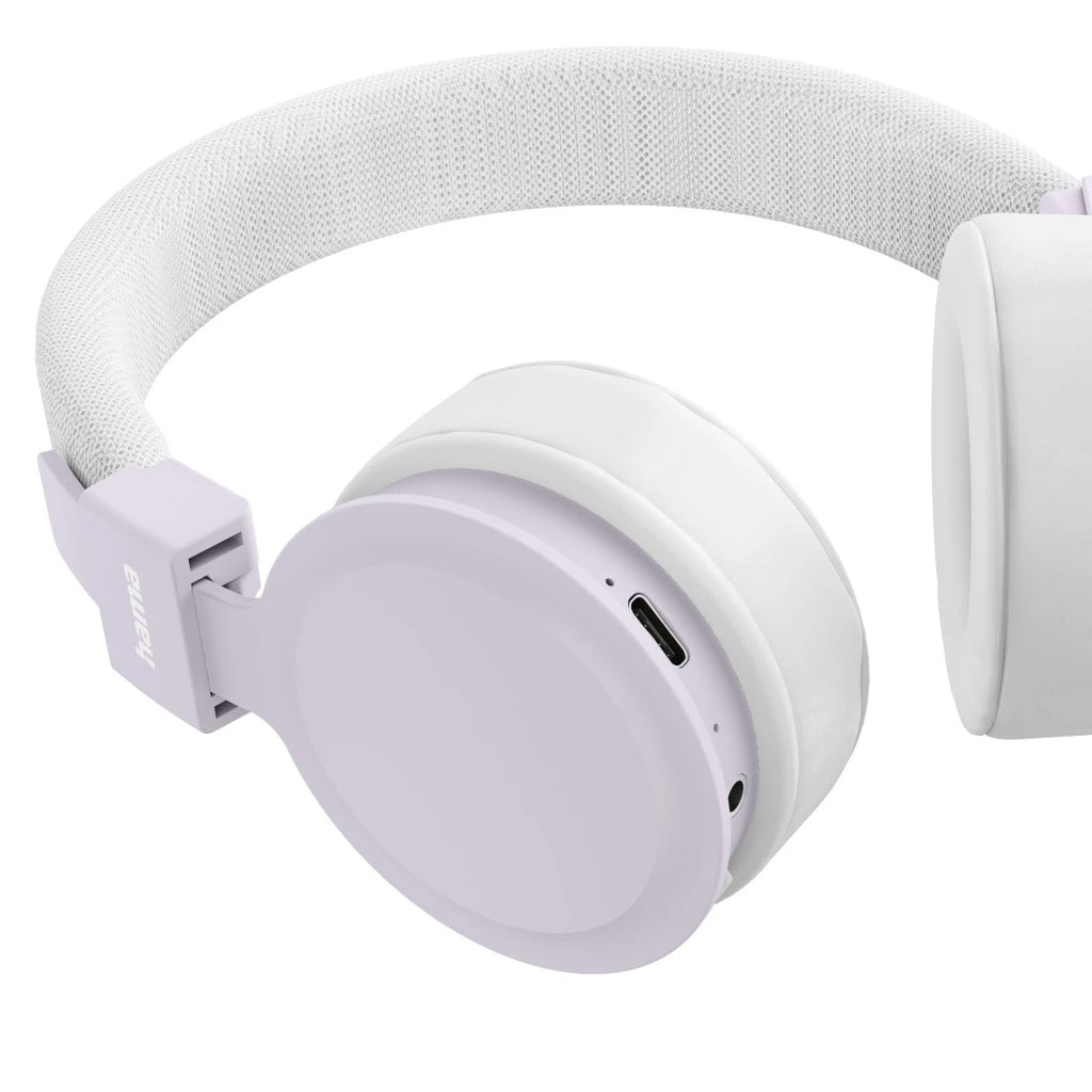 Hama Freedom Lit III Auriculares Inalámbrico Diadema Llamadas/Música USB Tipo C Bluetooth Lila, Blanco (6)