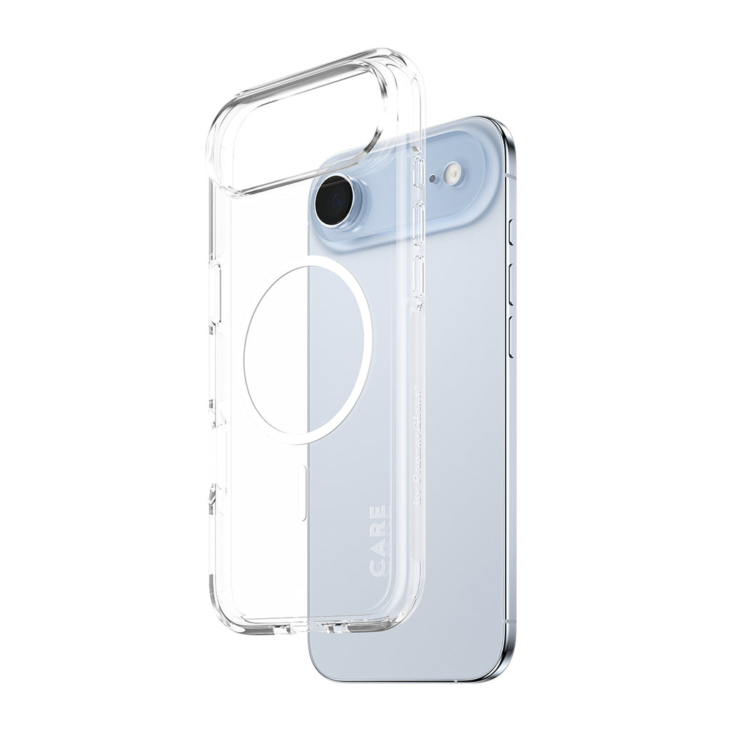 PanzerGlass CARE™ by ® Urban Explorer Case Transparent w. White MagSafe iPhone Air funda para teléfono móvil Transparente