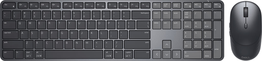 DELL Pro 7 Slim KM726 teclado Ratón incluido Hogar / Oficina RF Wireless + Bluetooth QWERTY Internacional de EE.UU. Negro (4)