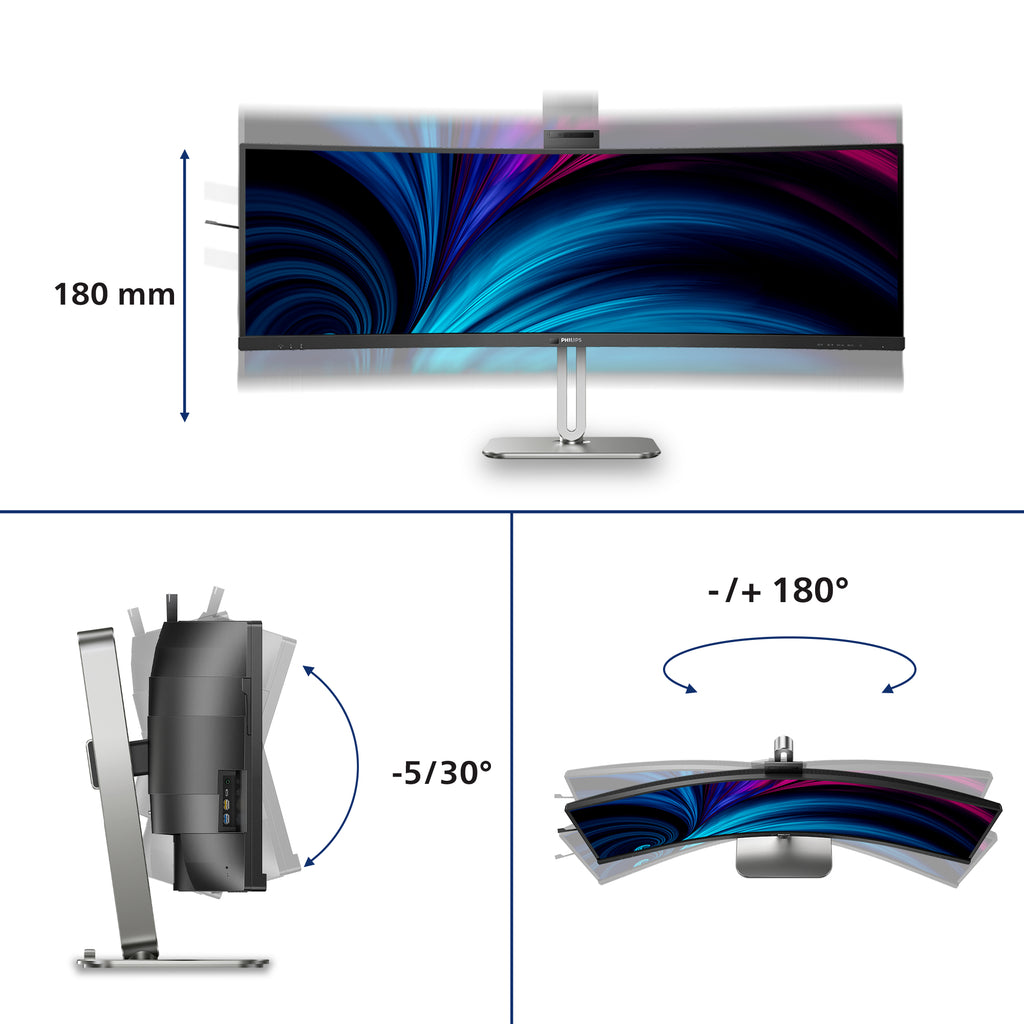 Philips 49B2U6903CH/00 pantalla para PC 124 cm (48.8") 5120 x 1440 Pixeles Dual QHD LCD Gris (6)