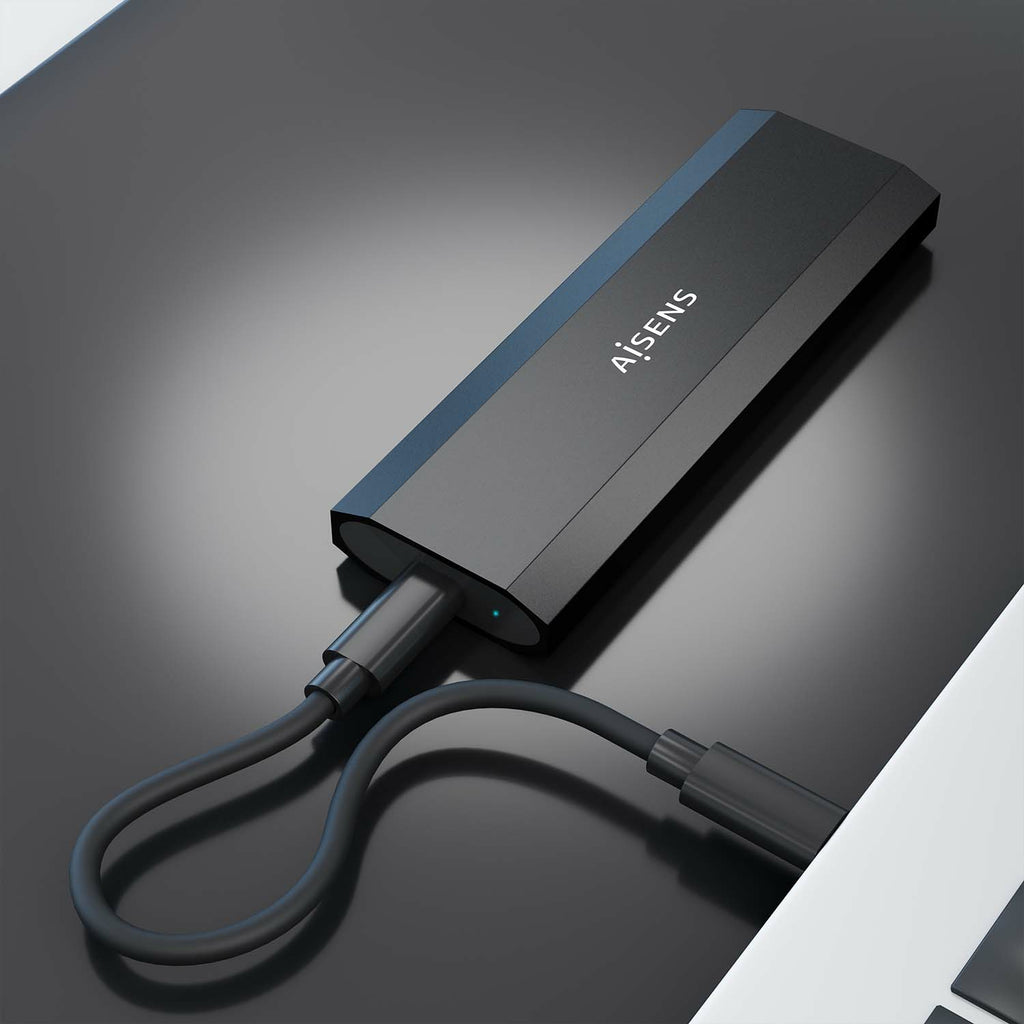 AISENS ASM2-028B caja para disco duro externo Caja externa para unidad de estado sólido (SSD) Negro (5)