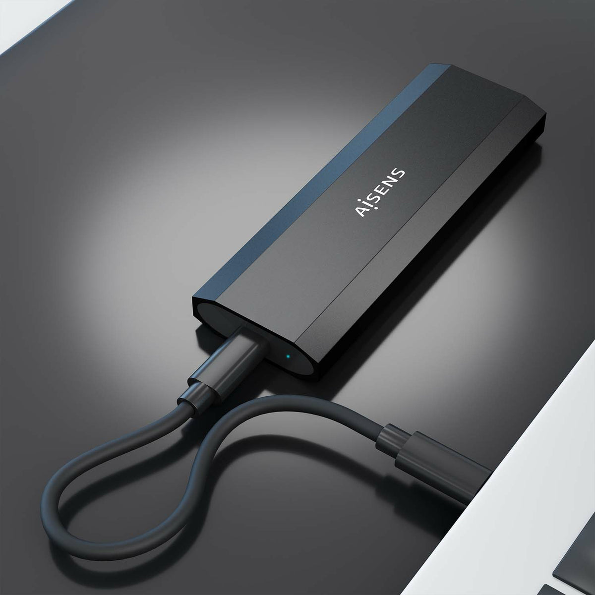 AISENS ASM2-028B caja para disco duro externo Caja externa para unidad de estado sólido (SSD) Negro (5)