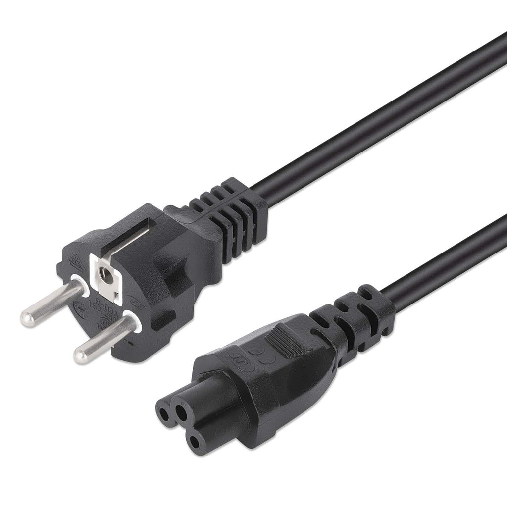 Manhattan 354172 cable de transmisión Negro 1 m CEE7/7 IEC C5