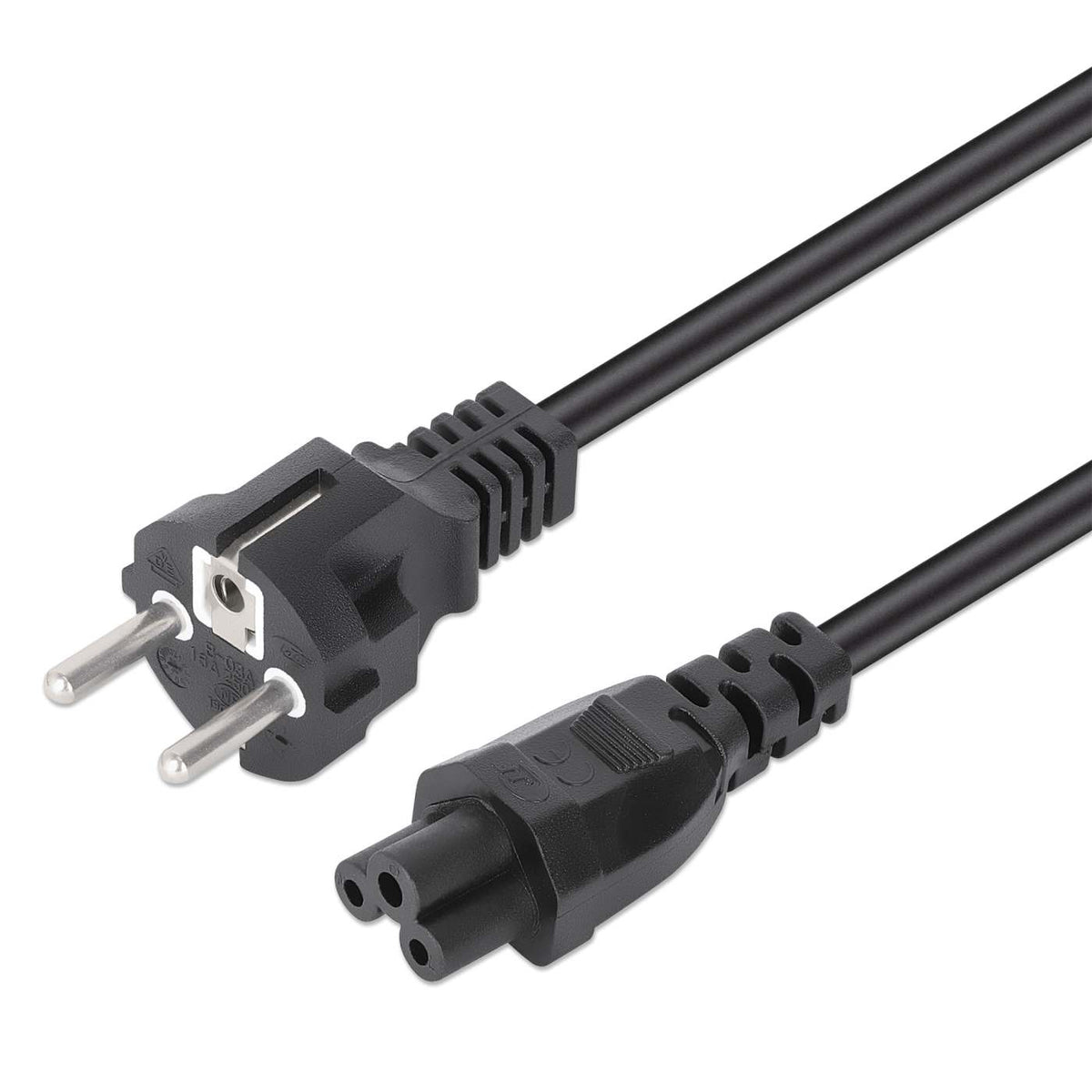 Manhattan 354172 cable de transmisión Negro 1 m CEE7/7 IEC C5