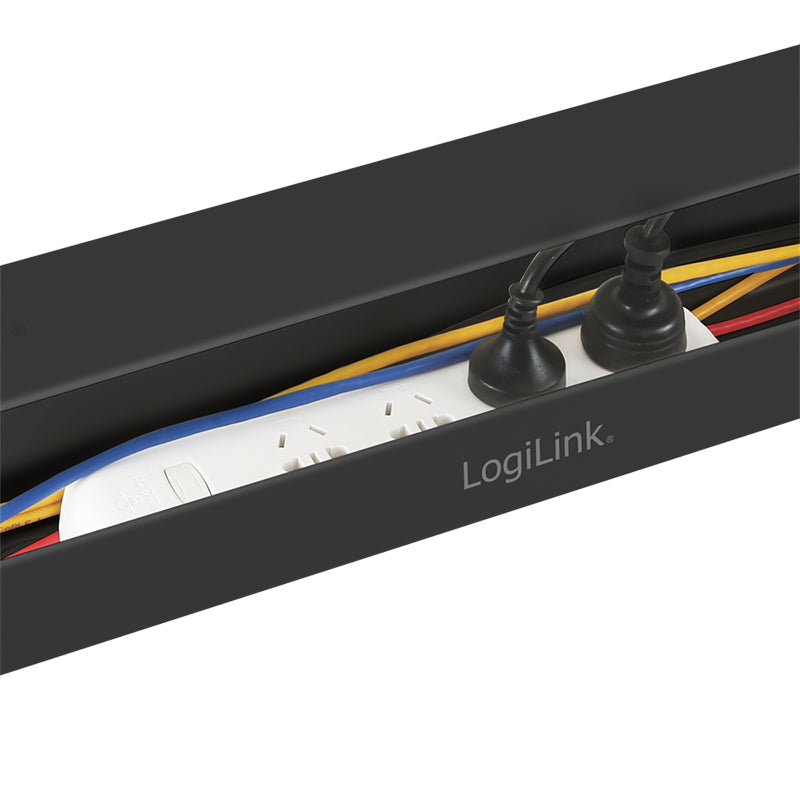 LogiLink KAB0070 organizador de cables Escritorio Bandeja de cables Negro 1 pieza(s) (4)