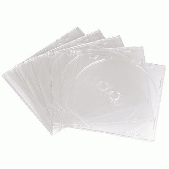 Hama CD Slim Empty Box, pack 10, transparent 1 discos Transparente