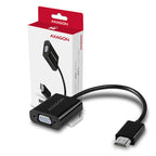Axagon RVH-VGN adaptador de cable de vídeo 0,15 m HDMI tipo A (Estándar) VGA (D-Sub) Negro (9)