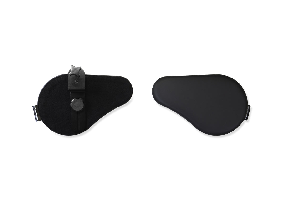 Mousetrapper Armrest - Split descansa muñecas Imitación piel Negro (2)
