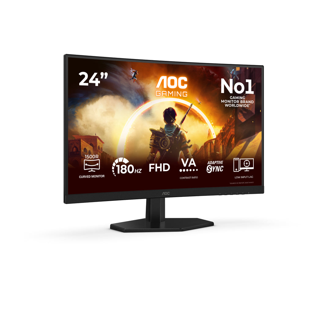 AOC G4 23.6" VA FHD 180Hz pantalla para PC 59,9 cm (23.6") 1920 x 1080 Pixeles Full HD LCD Negro, Rojo (2)