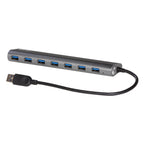 i-tec Metal U3HUB778 hub de interfaz USB 3.2 Gen 1 (3.1 Gen 1) Type-A 5000 Mbit/s Plata