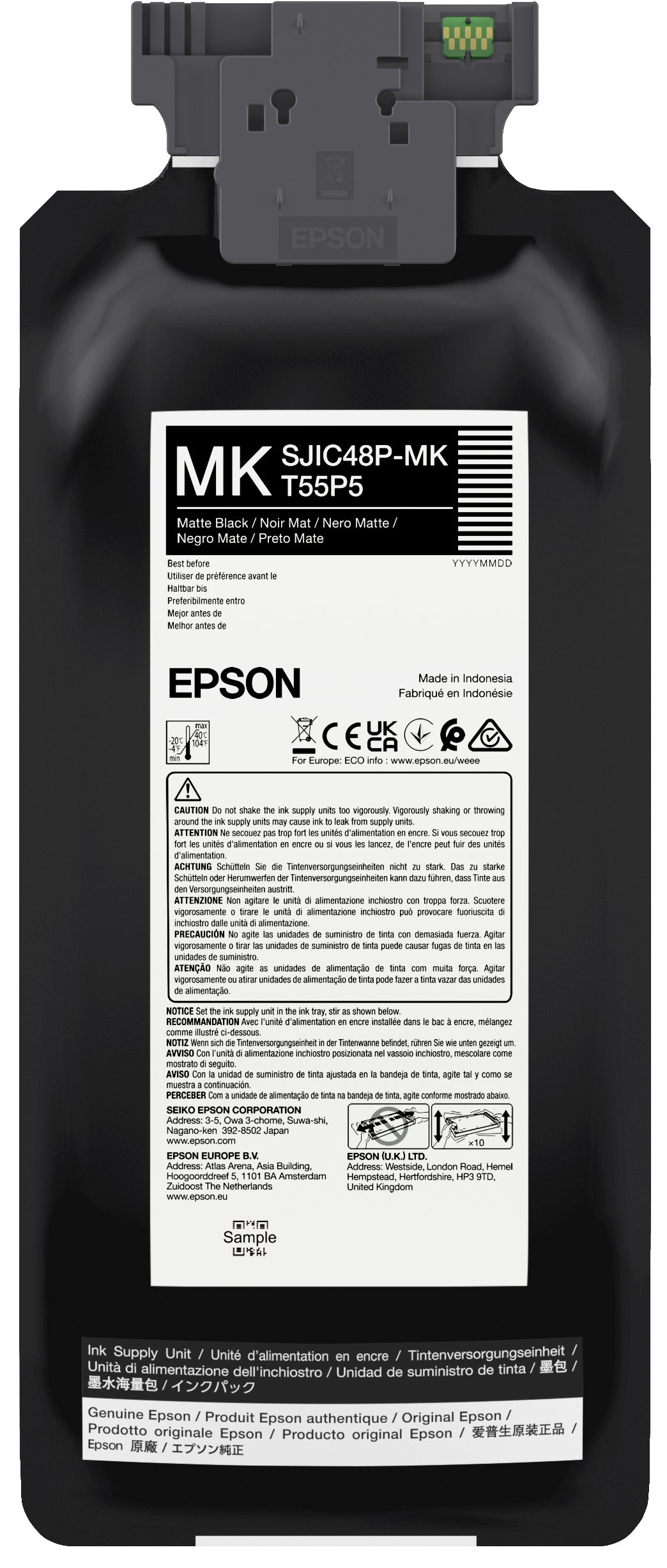 Epson SJIC48P-MK cartucho de tinta 1 pieza(s) Original Rendimiento estándar Negro (2)