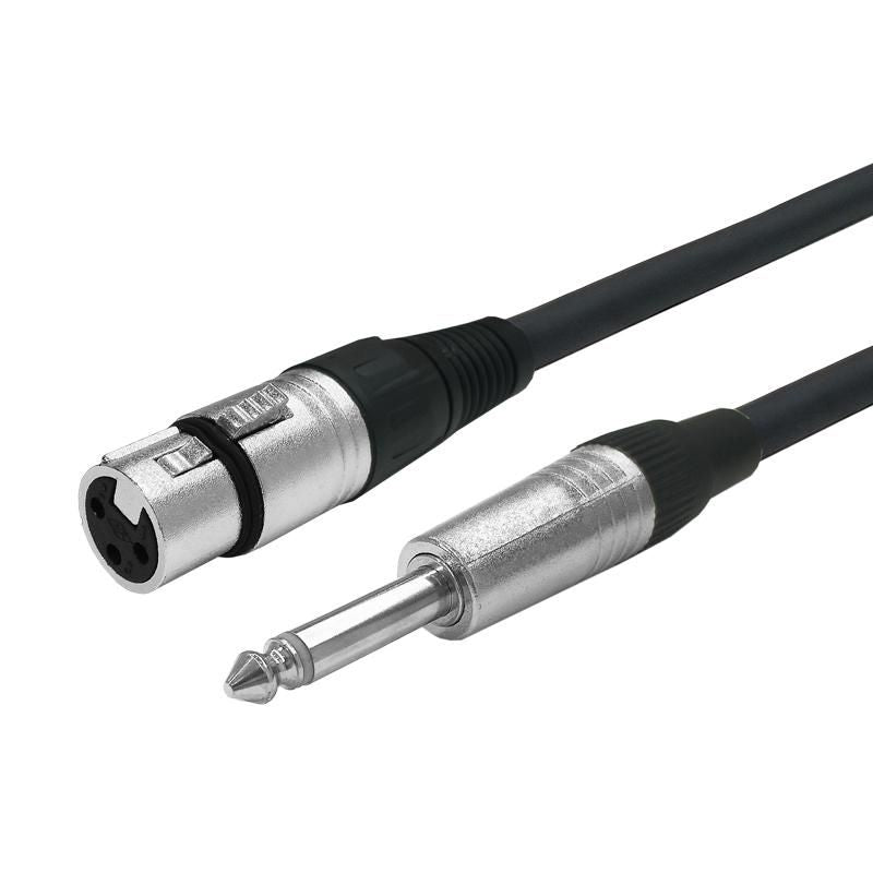Vivolink PROAUDXLRFJACK3 cable de audio 3 m XLR 6,35mm Negro (2)