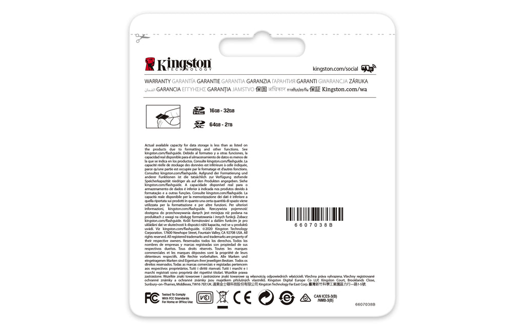Kingston Canvas Go! Plus, Tarjeta de memoria flash, 128GB (SDG3/128GB)
