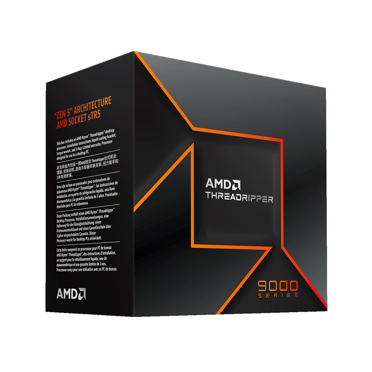 AMD 3.2GHz 64 núcleos 128 hilos 256MB caché Socket sTR5 vista 2