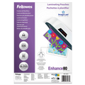 Fellowes A4 Laminating Pouches Gloss Finish 500 Sheets 80 Micron High Quality