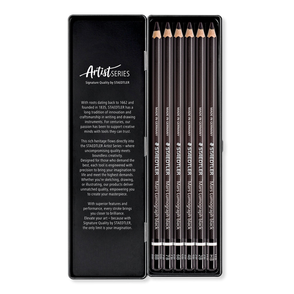 Staedtler Mars Lumograph black Multi 6 pc