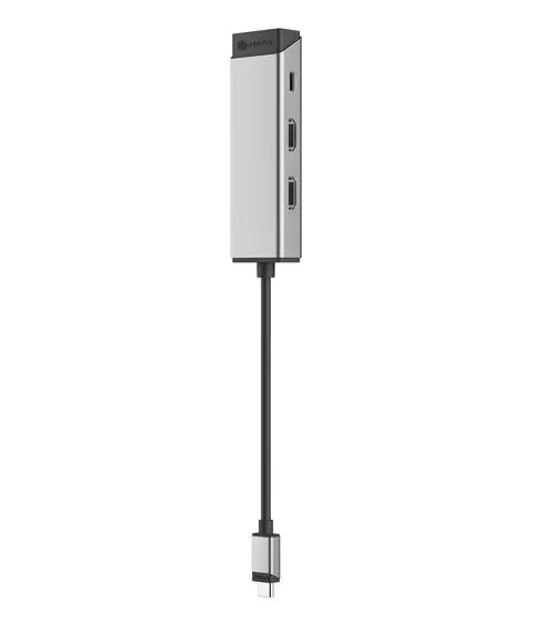 ALOGIC Ultra adaptador USB-C a doble HDMI 4K con carga 100W