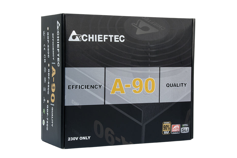Chieftec GDP-750C unidad de fuente de alimentación 750 W 20+4 pin ATX PS/2 Negro (4)
