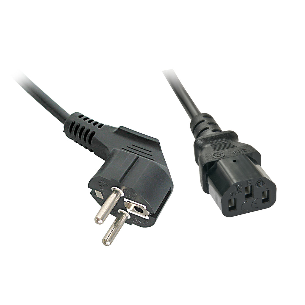 Lindy 30337 cable de transmisión Negro 5 m CEE7/7 C13 acoplador (2)