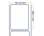 Labels, Zebra, Papel Térmico, Z-Perform 1000D, Ancho: 101.6 mm, Alto: 165.1 mm, Profundidad: 127 mm, Diámetro: 25.4 mm 3012178-T