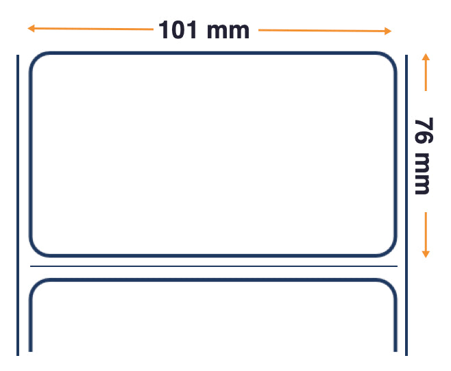 Etiquetas, Zebra, Papel Normal, Z-Perform 1000T Removible, An: 101.6 mm, Al: 76.2 mm, Prof: 200 mm, Diá: 76 mm 880890-076U