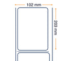 Zebra Labels, Others, Papel térmico, Z-Perform 1000D, An: 101,6 mm, Al: 203,2 mm, Diám. ext.: 127 mm, Diám. int.: 25,4 mm 3012884-T