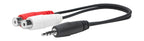 Vivolink PROMJMRCAF0.2 cable de audio 0,2 m 2 x RCA 3,5mm Negro (2)