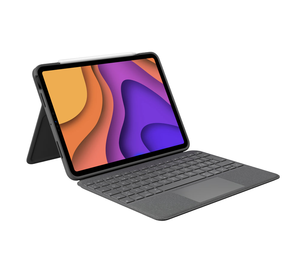 Logitech Folio Touch QWERTZ Suizo Smart Connector Gris
