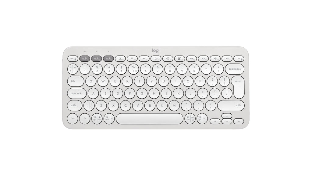 Logitech Pebble Keys 2 K380s teclado Universal Bluetooth QWERTY Internacional de EE.UU. Blanco (2)