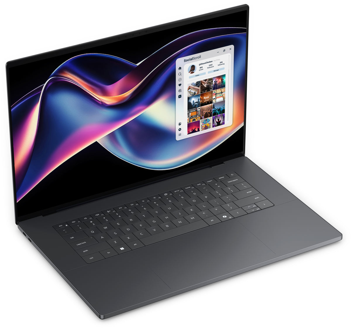 DELL XPS DA16260 Copilot+ PC Intel Core Ultra X7 358H Portátil 40,6 cm (16") Pantalla táctil 3.2K 32 GB LPDDR5x-SDRAM 1 TB SSD Wi-Fi 7 (802.11be) Windows 11 Pro Grafito Español (3)