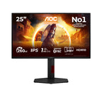 AOC G4 25G4ZR pantalla para PC 62,2 cm (24.5") 1920 x 1080 Pixeles LCD Negro, Rojo